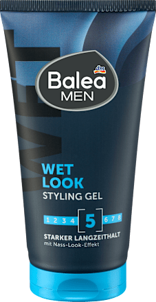 Balea MEN Haargel Wet Look, 150 ml, Гель Wet Look для эффекта влажных волос и сильной фиксации, 150 мл