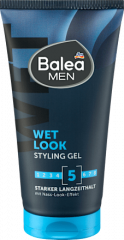 Balea MEN Haargel Wet Look, 150 ml, Гель Wet Look для эффекта влажных волос и сильной фиксации, 150 мл