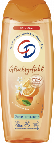 CD Dusche Gluecksgefuehl 300 ml, Гель для душа с апельсиновым экстрактом и увлажняющим комплексом, 300 мл