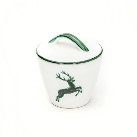 Gmundner Keramik Gmundner Keramik Gruner Hirsch Zuckerdose Gourmet d: 9 cm / h: 10,5 cm Сахарница Gmundner Ceramics Green Deer Gourmet d: 9 см / высота: 10,5 см
