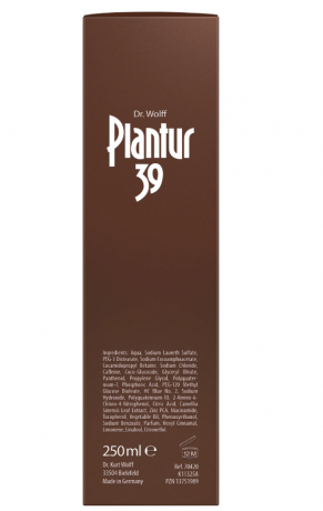 Plantur 39 Phyto-Coffein Shampoo Color Braun 250ml, Укрепляющий Шампунь Плантур 39 с фито-кофеинами окрашивающий для темных волос , 250 мл