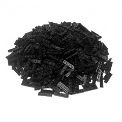 LEGO LEGO 1x4 Platte Schwarz - Black Plate 3710 - 250x Тарелка LEGO 1x4, черная — черная тарелка 3710 — 250x