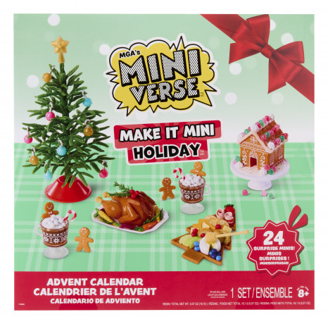 MGA's Miniverse - Holiday Adventskalender 2026, Творческий адвент-календарь 2026 MGA’s Miniverse Holiday, 25 окошек и 6 миниатюрных блюд, от 8 лет