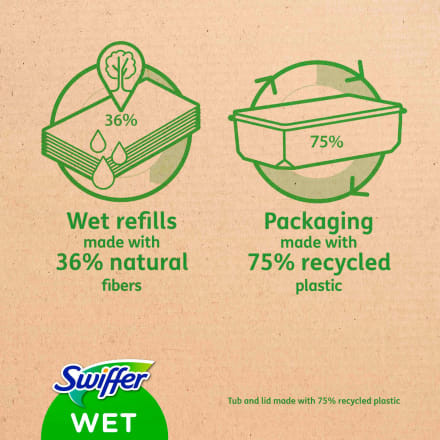 Swiffer Feuchte Bodentcher Zitrusduft Влажные тряпки для пола с ароматом цитрусовых, 2 уп х 12 шт.