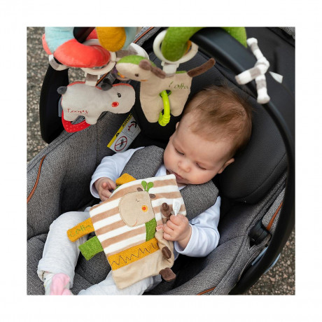 Fehn Knistertuch Giraffe mit Ring Жираф из хрустящей ткани с кольцом