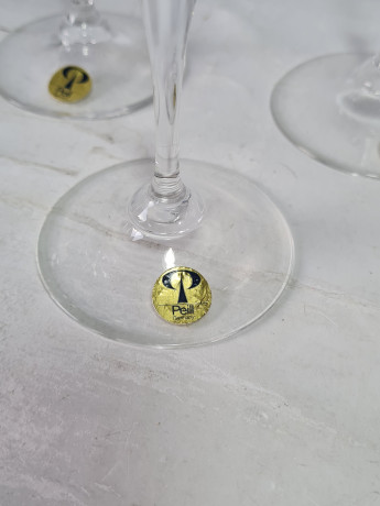 Бокалы винтажные Peill, стекло, 19 см, 5 шт., Германия, 1980-90гг.