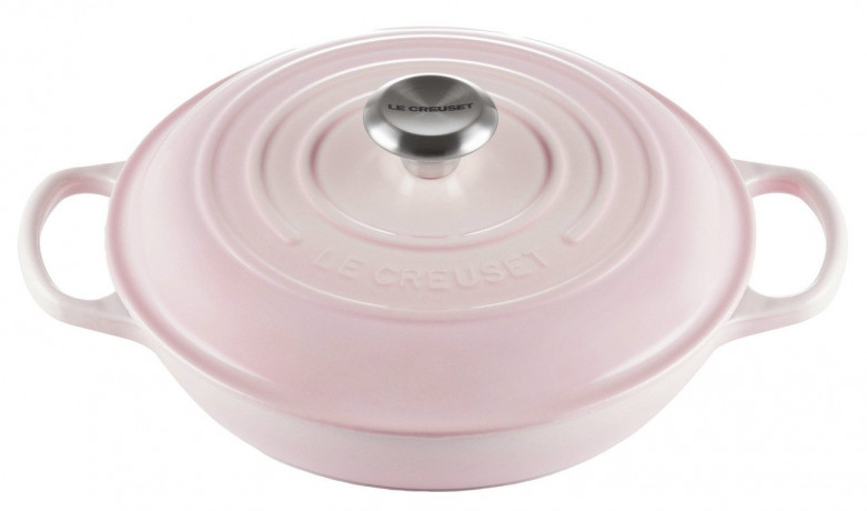 Le Creuset LE CREUSET Gourmet Profitopf 26cm SIGNATURE pink Профессиональный горшок LE CREUSET Gourmet 26см SIGNATURE