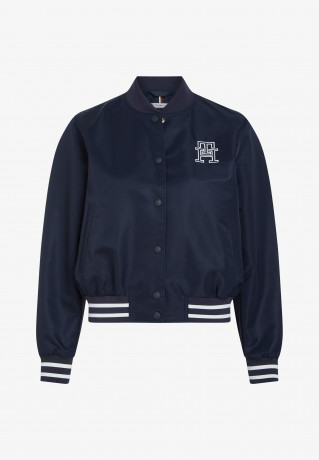 Tommy Hilfiger VARSITY LOGO Bomber Jacket desert sky ЛОГОТИП VARSITY Бомбер небо пустыни