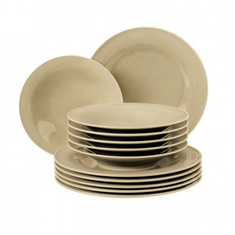 Seltmann Weiden Seltmann Weiden Beat Sandbeige Tafelservice 12-tlg. Seltmann Weiden Beat Sand бежевый сервиз столовый 12 предм.