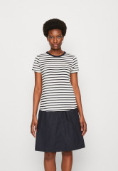 Tommy Hilfiger SLIM GOLD C-NK SS Print T-shirt white/desert sky SLIM GOLD C-NK SS Футболка с принтом белое/пустынное небо