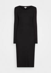 Tommy Hilfiger FRILL MIDI DRESS Jumper dress black ПЛАТЬЕ МИДИ FRILL платье-джемпер черный