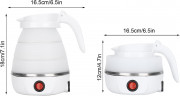 Elfmonkey Elfmonkey Reise-Wasserkocher Faltbarer elektrischer Wasserkocher 600ml mit Edelstahlboden, 600,00 W blau Elfmonkey Travel Kettle Складной электрический чайник 600 мл с основанием из нержавеющей стали, 600,00 Вт