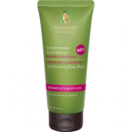 Primavera (Примавера) Regenerationspflege Bio Rose & Osmanthus Verwohnender Duschbalsam Бальзам для душа, 200 мл