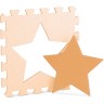 relaxdays 45 x Puzzlematte Sterne orange-beige 45 x коврик-пазл звезды оранжево-бежевый