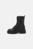 Tommy Hilfiger LACE UP BOOTIES Platform ankle boots black БОТИНКИ НА ШНУРОВКЕ Ботильоны на платформе черный