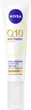 NIVEA Q10 Power Anti-Falten Straffung Augenpflege, 15 ml, Нивеа крем для глаз гиалуроновая кислота, коэнзим Q10, масло ши против морщин 15 мл