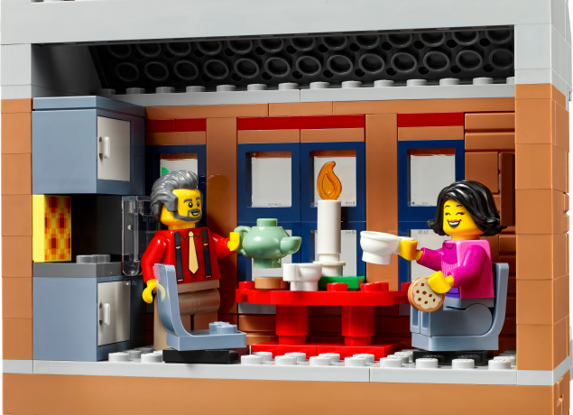 Lego Weihnachtlich geschmuckte Hauptstrasse Главная улица, украшенная к Рождеству