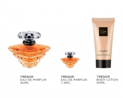 LANCOME Duftset  Tresor подарочный парфюмерный набор для женщин духи Eau de Parfum 30 мл + мини 7,5 мл + лосьон для тела 50 мл, подарок на 8 марта