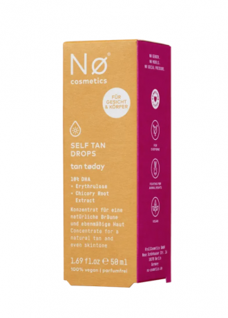 No Cosmetics  tan tøday Self Tan Drops 50ml, Капли для автозагара (Германия), с эритрулозой, естественный загар для лица и тела без запаха, 50 мл