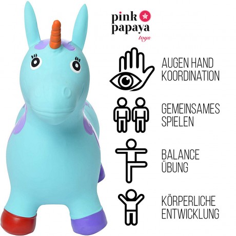 Pink Papaya Hupftier Einhorn Копытное животное единорог