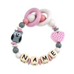 elefantasie Greifling Eule personalisiert mit Namen Игрушечная сова