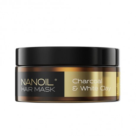 Nanoil Charcoal & White Clay Hair Mask Маска для волос с углем и белой глиной