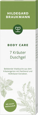 Hildegard Braukmann BODY CARE 7 Kraeuter Duschgel, 200 ml, Hildegard Braukmann гель для душа с комплексом трав, для всех типов кожи, для женщин и мужчин, 200 мл