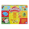 Hasbro Play-Doh Adventskalender G3361, Hasbro Play-Doh детский адвент-календарь с пластилином и инструментами, 24 баночки и 16 аксессуаров, от 3 лет