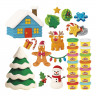 Hasbro Play-Doh Adventskalender G3361, Hasbro Play-Doh детский адвент-календарь с пластилином и инструментами, 24 баночки и 16 аксессуаров, от 3 лет