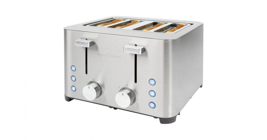 ProfiCook ProfiCook Toaster PC-TA 1252 edelstahl, 1.500 Watt, fur 4 Scheiben Toast edelstahl Тостер ProfiCook PC-TA 1252 нержавеющая сталь, 1500 Вт, на 4 ломтика тостов