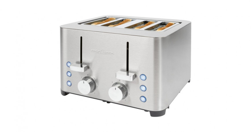 ProfiCook ProfiCook Toaster PC-TA 1252 edelstahl, 1.500 Watt, fur 4 Scheiben Toast edelstahl Тостер ProfiCook PC-TA 1252 нержавеющая сталь, 1500 Вт, на 4 ломтика тостов