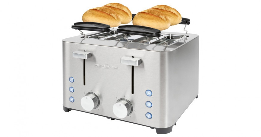 ProfiCook ProfiCook Toaster PC-TA 1252 edelstahl, 1.500 Watt, fur 4 Scheiben Toast edelstahl Тостер ProfiCook PC-TA 1252 нержавеющая сталь, 1500 Вт, на 4 ломтика тостов