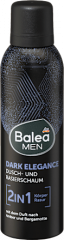 Balea MEN Duschschaum Dark Elegance 2in1, 200 ml, Пена Dark Elegance для душа и бритья с ароматом черники и цветов, 200 мл