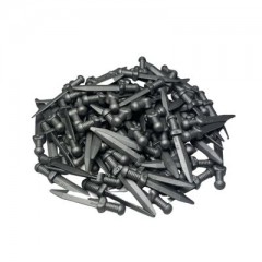 LEGO Lego Gladiator Schwert Silber - Flat Silver Weapon 18034 - 25x Lego Gladiator Sword Silver — Плоское серебряное оружие 18034 — 25x