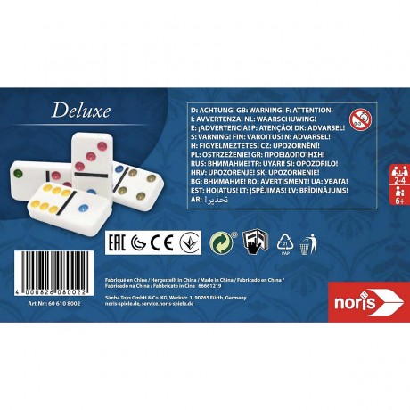 Noris Deluxe Doppel 6 Domino Делюкс двухместный 6 домино