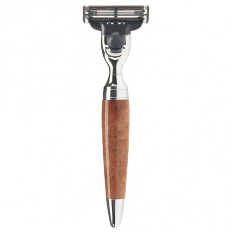 Muhle STYLO Rasierer Mach 3 Griff Thuja-Holz Бритва STYLO Mach 3 с деревянной ручкой Thuja