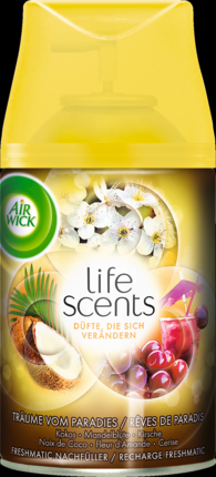 AirWick FreshMatic  Max Автоматика	 Аэрозоль	 Сменный блок для автоматического распылителя Träume vom Paradies, 250 мл