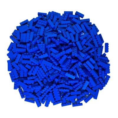 LEGO LEGO 1x4 Steine Blau - 500 Stuck - Blue bricks 3010 LEGO 1x4 кирпичи синие - 500 штук - Синие кирпичи 3010
