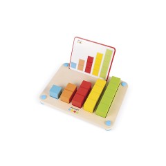 Janod Essentiel Zahlen Lernspiel aus Holz Babys und Kleinkinder Zahlen lernen Farbe auf Wasserbasis Ab 3 Jahren Essentiel Обучающая игра «Цифры» из дерева Младенцы и малыши изучают цифры Краска на водной основе С 3 лет