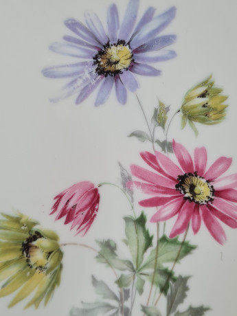 Eschenbach Bavaria Глубокая тарелка "Разноцветные ромашки", 31 x 4,5 см, Германия, 1960-70гг.