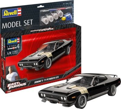 Revell Model Set FF Dominics 1971 Plymouth GTX Набор моделей FF Dominic's Plymouth GTX 1971 года выпуска
