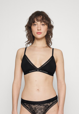 Tommy Hilfiger UNLINED  Triangle bra black UNLINED Бюстгальтер с треугольными чашечками черный