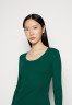 Tommy Hilfiger FRILL MIDI DRESS Jumper dress prep green ПЛАТЬЕ МИДИ FRILL платье-джемпер подготовка зеленый