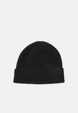 Tommy Hilfiger ESSENTIAL FLAG BEANIE UNISEX Beanie black ESSENTIAL FLAG BEANIE UNISEX Шапочка черный