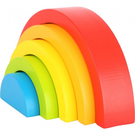 Small Foot Holzbausteine Regenbogen Радуга из деревянных строительных блоков
