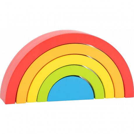 Small Foot Holzbausteine Regenbogen Радуга из деревянных строительных блоков
