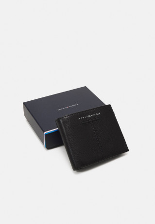 Tommy Hilfiger CENTRAL FLAP AND COIN UNISEX Wallet black ЦЕНТРАЛЬНЫЙ КЛАПАН И МОНЕТ УНИСЕКС Бумажник черный