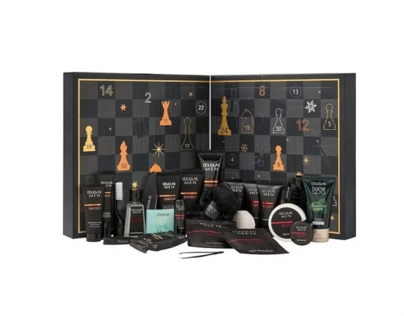 SET Douglas Exclusive Beauty Highlights  + Douglas MEN Adventskalender 2025, НАБОР: DOUGLAS Адвент-календарь 2025 1шт для женщин + 1шт для мужчин, 24+24 бьюти сюрприза