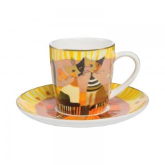 Goebel Goebel Rosina Wachtmeister - Table Top Espressotasse 2-tlg. Momenti D'oro h: 7 cm / 0,1 L Goebel Rosina Wachtmeister - Настольная чашка для эспрессо, 2 шт. Моменти Д&quot;Оро высота: 7 см / 0,1 л
