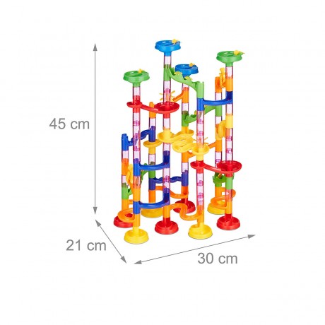relaxdays Kugelbahn 120-teilig Дорожка для мячей 120 шт.